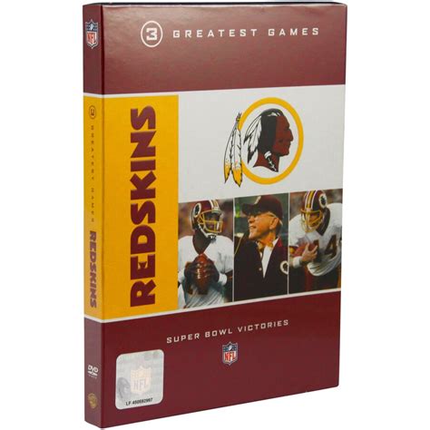 Washington Redskins Greatest Game Series 3 Greatest Games 3 Disc Dvd