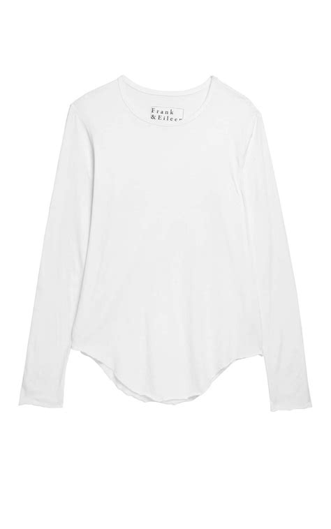 Long Sleeve Fitted Crew White Tee Riada Concept