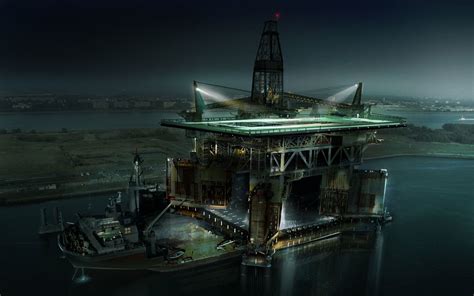 Oil Rig By Philip Straub Oil Rig Oil Platform Rigs