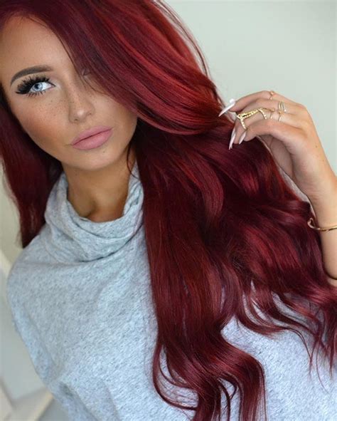 Pin Van Lauren Bearor Op Fashion Rood Haar Lang Haar Haar