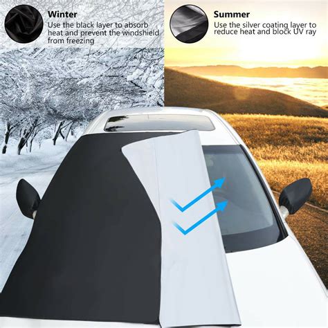 Auto Windshield Snow Cover Magnetic Waterproof Car Ice Frost Sunshade