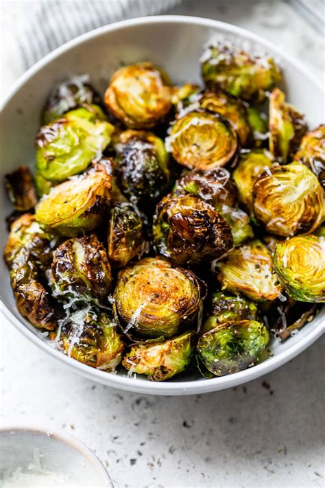 Air Fryer Brussels Sprouts Fast Crispy Wellplated Com