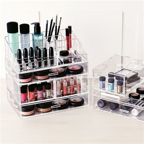 Luxe Large Acrylic Makeup Organizer The Container Store