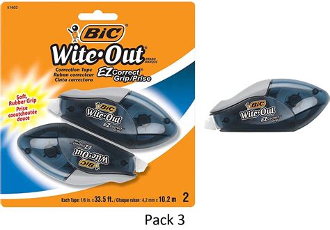 Bic Wite Out Brand Ez Correct Grip Correction Tape White 2 Count 2