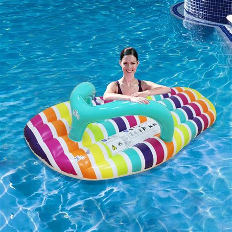 Giant Stripe Slipper Alphabet Flip Flop Pool Float Inflatable Swimming