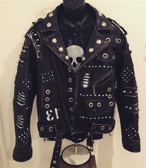 Warrior Jackets From Chadcherryclothing Distressed Studded Punk Rock