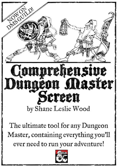 Comprehensive Dungeon Master Screen Dungeon Masters Guild Dungeon Masters Guild Dungeon