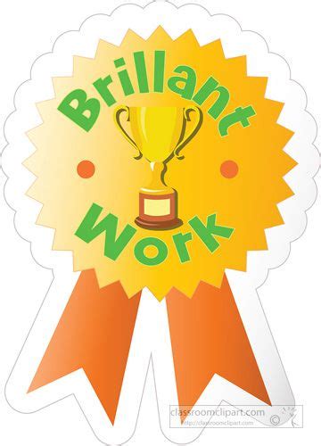 Motivational Brillant Work Motivational Award Sticker 2