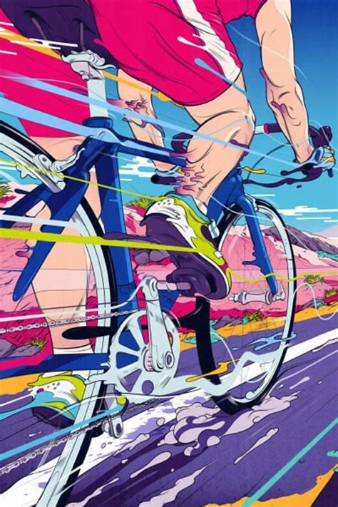 Pin By Roytheartist On Super Bike Illustration Bicycle Illustration