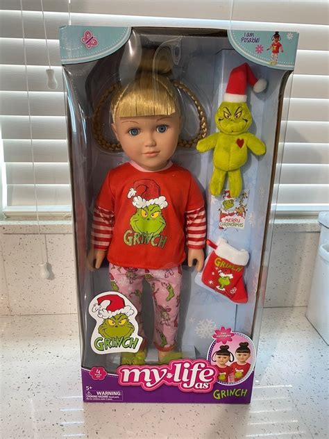 New My Life As Grinch Doll Blonde Cindy Lou Who Town