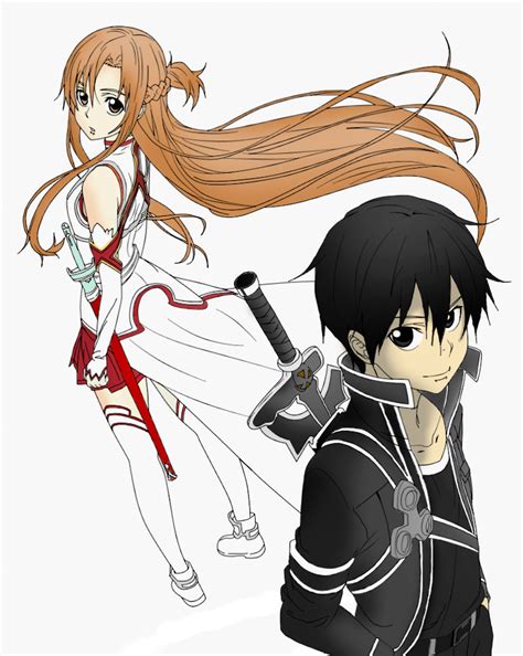 Asuna And Kirito From Sword Art Online Paint By Devildomo On Deviantart