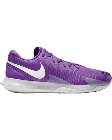 Nike Court Air Zoom Vapor Cage 4 Rafa Tennis Shoes In Purplewhite