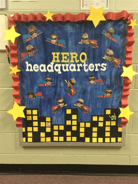 Superhero Bulletin Board Preschool Superhero Classroom Superhero