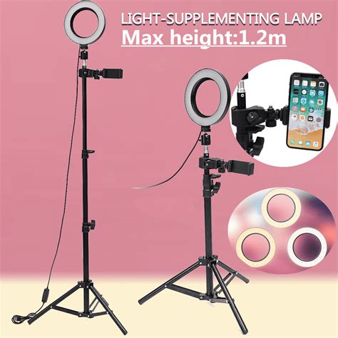 63 Selfie Led Ring Light With Extendable Tripod Stand And Cell Phone