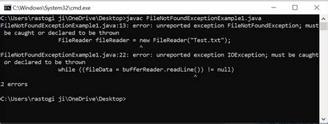 FileNotFoundException In Java Javatpoint