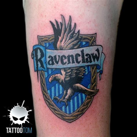 Ravenclaw Badge Harry Potter Tattoos Nerdy Tattoos Leg Tattoos