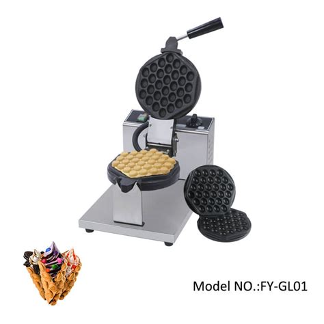 Commercial Bubble Waffle Maker With Changeable Plate