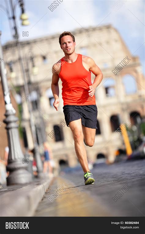 Runner Man Running Image And Photo Free Trial Bigstock