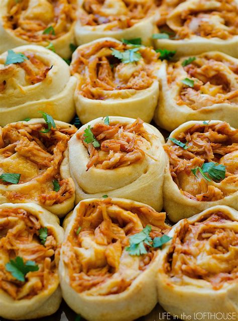 Everyone will be loving the combination of crunchy bread cubes, creamy cheese, and tender pork. BBQ Chicken Rollups