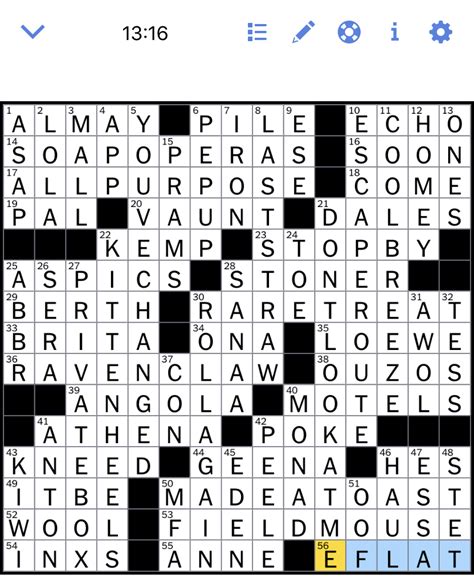 The New York Times Crossword Puzzle Solved Friday S New York Times