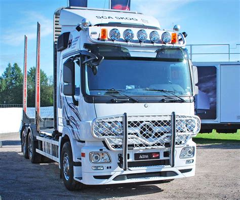 Trux Bullbar Offroad Mercedes Actros Mp2 And 3 Lms Cabine B45 2 Trux Pare Buffles And Rampes