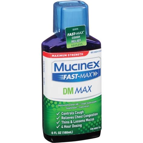 Mucinex Fast Max Dm 6 Fl Oz Expectorant And Cough Suppressant Liquid By Mucinex At Fleet Farm