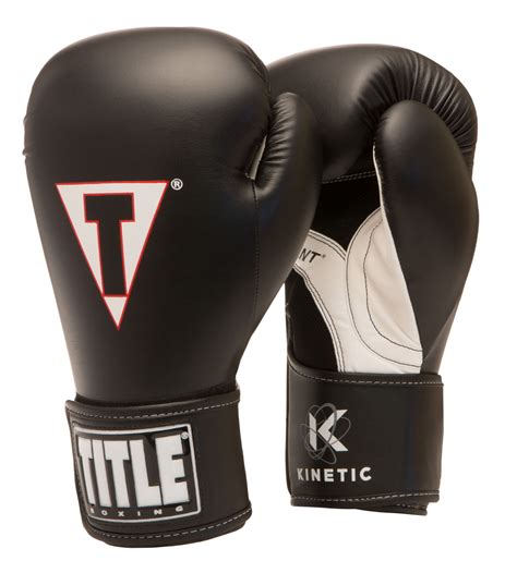 Title Boxing Kinetic Aerovent Boxing Gloves Blackwhite 16 Oz