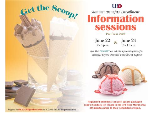 Register Today For Summer ‘get The Scoop Benefits Information Sessions