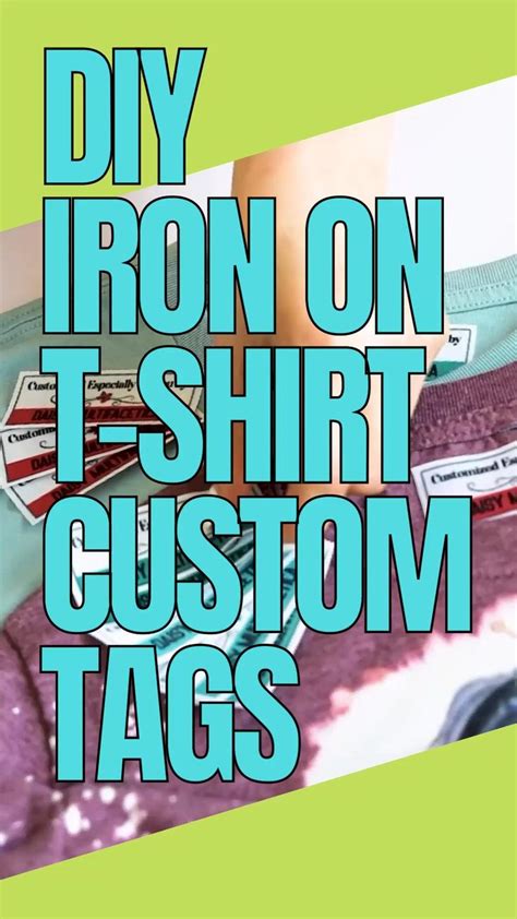 Make Your Own Custom Iron On Tags Sublimation In 2022 Diy Tags