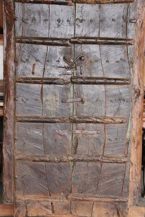 The interior or exterior door of your dreams may be cheaper than you expected. 1810s Solid Teak Wood Painted Interior Door from a ...