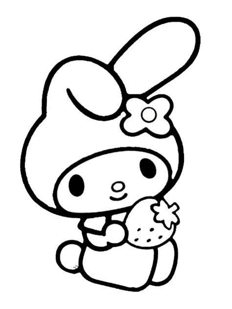 Top My Melody Coloring Pages For Kids Gbcoloring