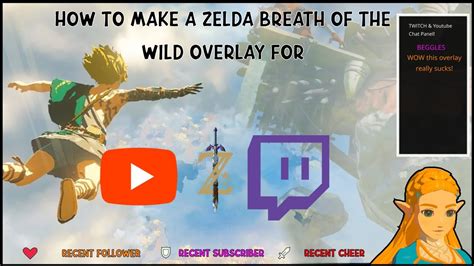 Free Zelda Breath Of The Wild 2 Overlay For Streaming On Twitch YouTube