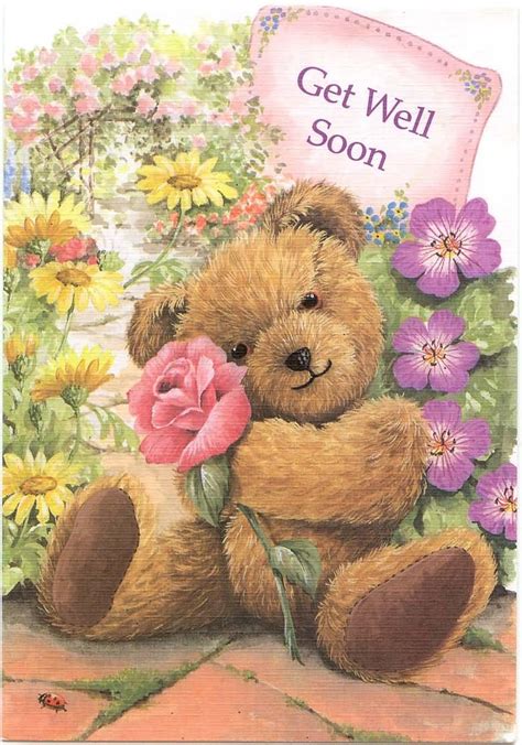 How do you say this in malay? Get Well Soon Teddy Bear And Heart Animated Picture