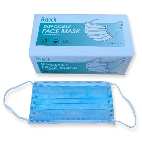Bxtech Disposable Face Mask 50 Pcs Treatab Saudi Beauty Platform