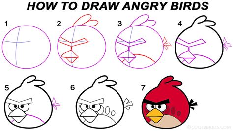 Angry Birds Drawings Step By Step Mathematics Posters For Classrooms