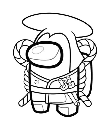 Printable Among Us Coloring Pages