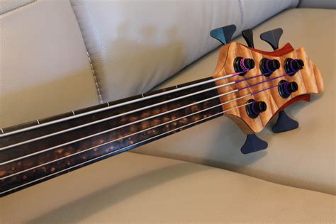 011 5 String Fretless Neck Through Bass Build