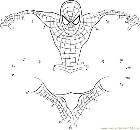 Spiderman Dot To Dot Printable Printable Word Searches