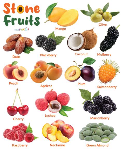 List Of Stone Fruits With Pictures
