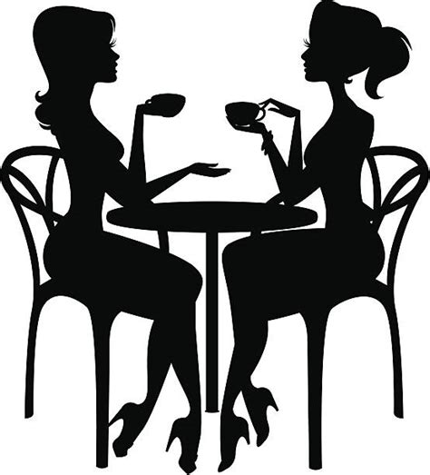 Royalty Free Two Friends Talking Clip Art Vector Images