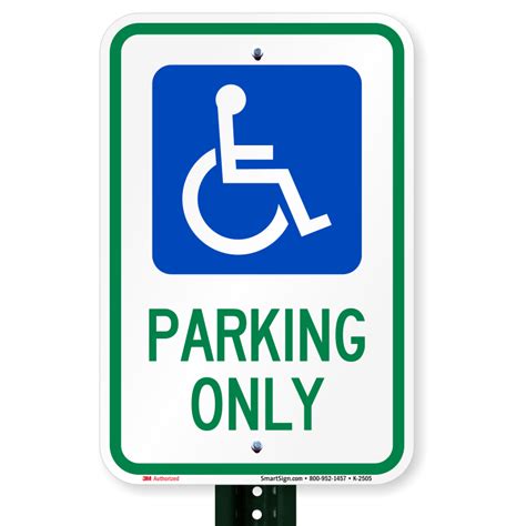 Gauges Interior Accessories Handicapped Symbol With Handicapped Parking