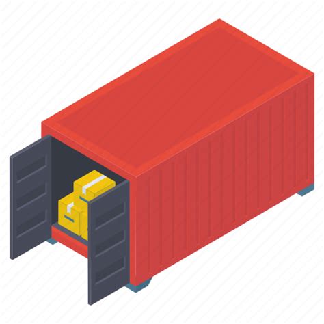 Cargo loading, container, container loading, freight container, logistics, shipping container icon