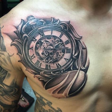 The meaning of a pocket watch tattoo is the same as that of any timepiece. Image result for pocket watch tattoo | Watch tattoos ...