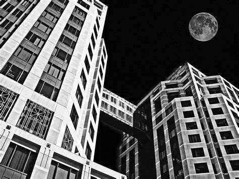 Moon Over Twin Towers 2 Photograph By Samuel Sheats Fine Art America