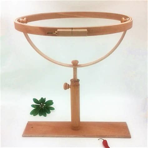 Dia21 24 28cm 37cm 41cm Hoop Wood Tambour Standing Embroidery Frame