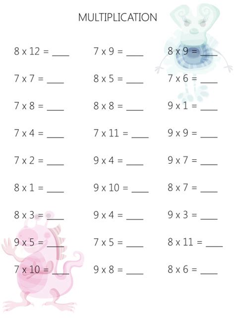 I provide offline / online vedic maths all levels training classes to schools, teachers & house. Easy Multiplication Practice Sheet 3 - KidsPressMagazine.com