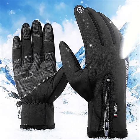 Outdoor Warm Ski Sport Elastic Screen Gloves Waterproof Thick Touch