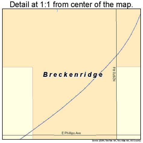 Breckenridge Oklahoma Street Map 4008600