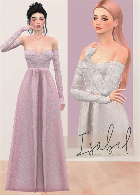 ̗̀ Isabel Dress ̖́ Ts4 Daisy Pixels