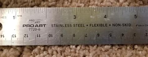 Spi Stainless Steel Flexible Ruleruler 6 Inch Scale 5r Graduations Ebay